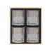 Roterande whiskeyglas 4-pack transparent