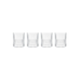 Roterande whiskeyglas 4-pack transparent
