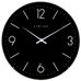 Basic dome ø35 väggklocka svart/glas - Nextime