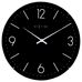 Basic dome ø35 väggklocka svart/glas - Nextime
