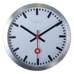 Station väggklocka ø19cm borstat aluminium - Nextime