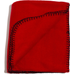 Fleecepläd röd
