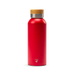 Termosflaska med bambulock 50 cl röd