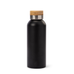 Termosflaska med bambulock 50 cl svart