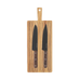 Blacksmith knivar 2-pack med skärbräda svart