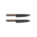 Blacksmith knivar 2-pack med skärbräda svart