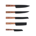 Knivset 5-pack svart