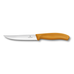 Pizzakniv, 12 cm, svart, vågtandad egg orange - Victorinox