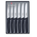 Stekknivset, rund spets 6 st svart - Victorinox Stekknivset, rund spets 6 st svart - Victorinox